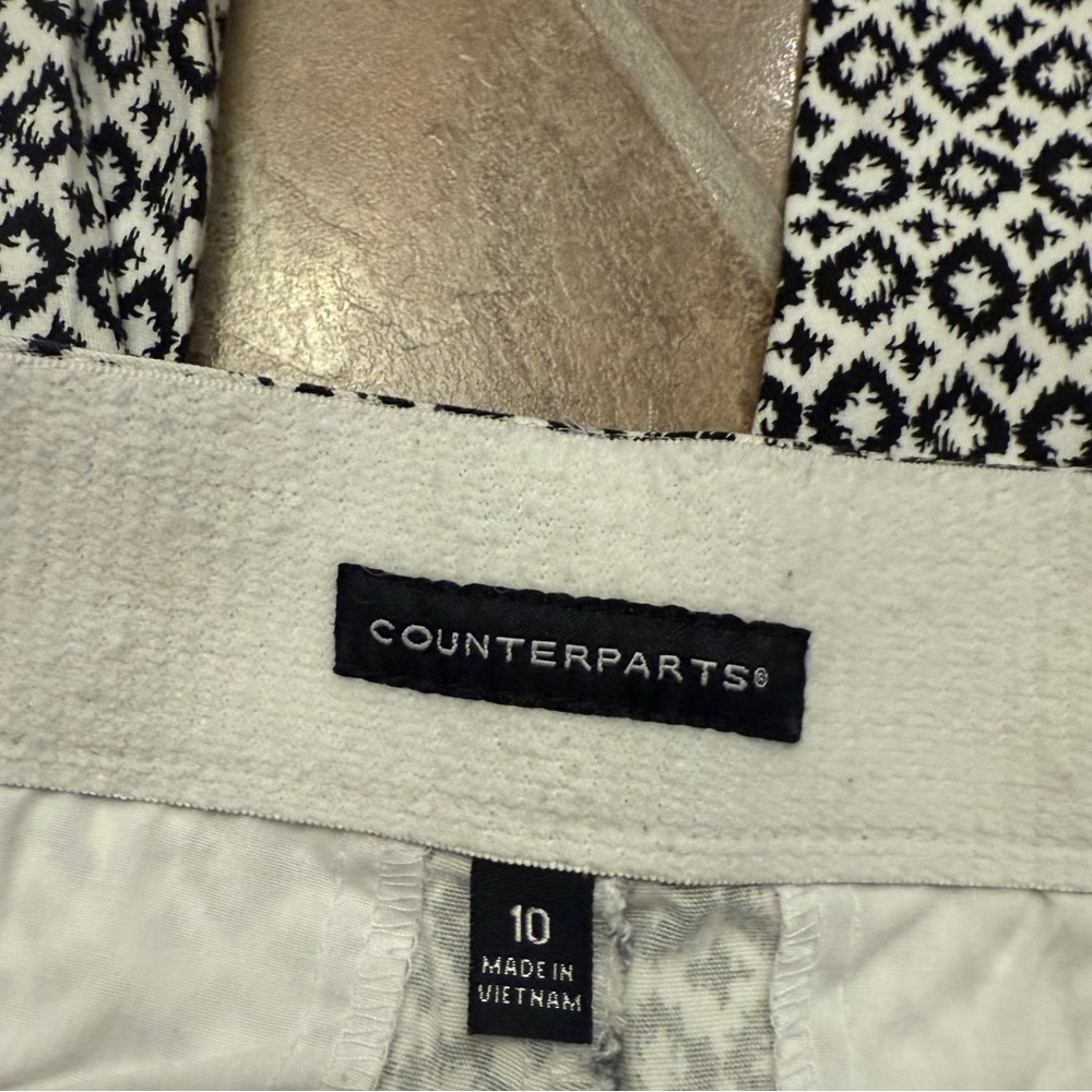 Counterparts Black and White Printed Women's Pants - Picture 5 of 5